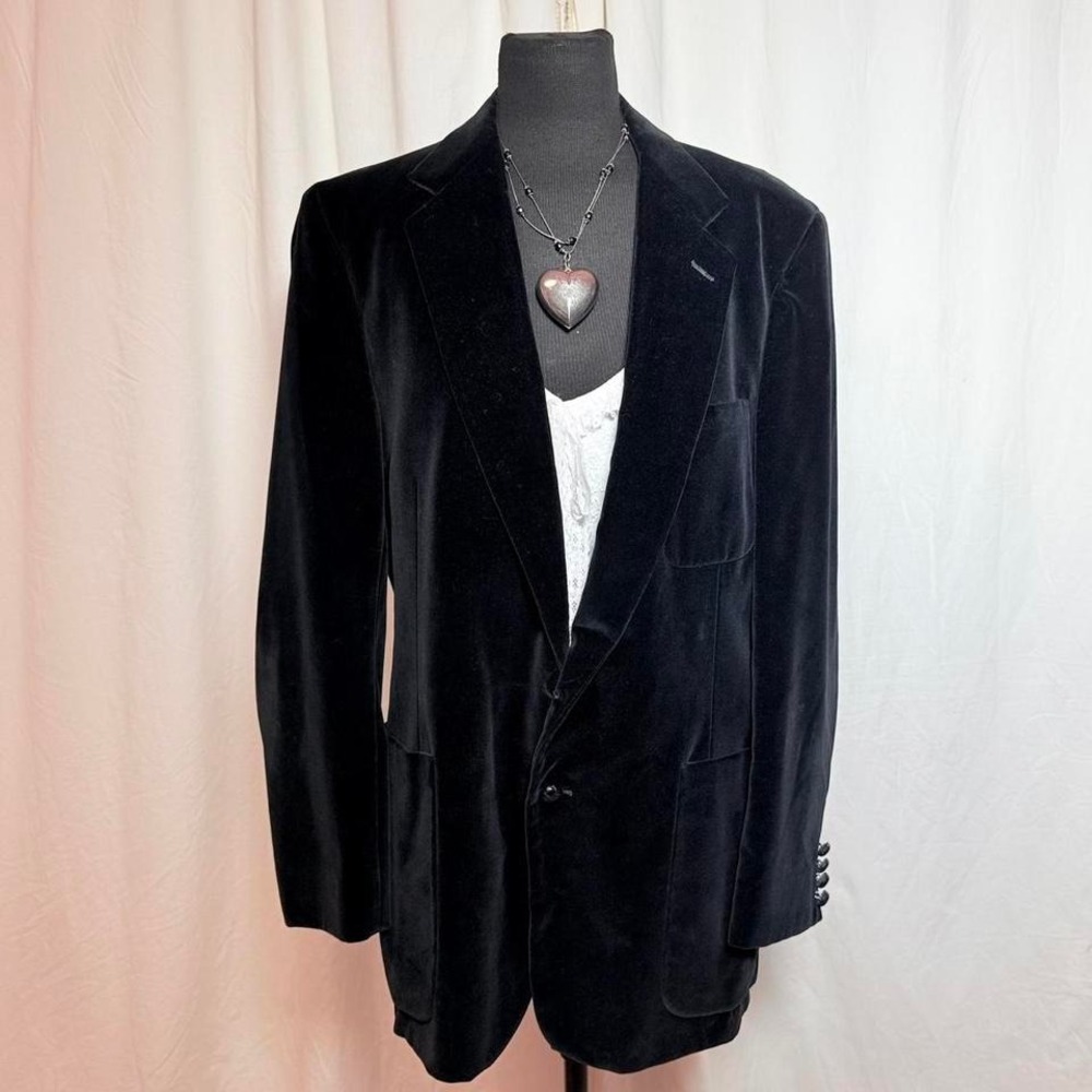 Oscar‎ de la Renta Black Velvet Blazer – Size L
